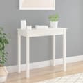 Miniatyrbild 1 av 2: Konsolbord vit 80x40x75 cm massiv furu