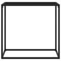 Miniatyrbild 2 av 2: Konsolbord svart 80x35x75 cm härdat glas