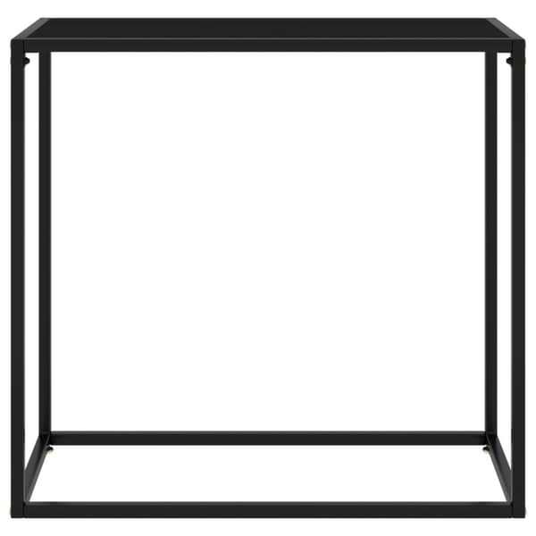 Konsolbord svart 80x35x75 cm härdat glas