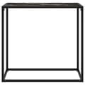 Miniatyrbild 2 av 2: Konsolbord svart 80x35x75 cm härdat glas