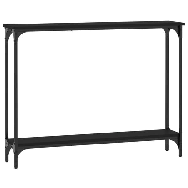 Konsolbord svart 100x22,5x75 cm konstruerat trä