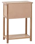 Miniatyrbillede 7 af 10: Konsolbord i lyst naturtræ 74 cm 2 skuffer Hylde Gangmøbler Rustikt design moderne
