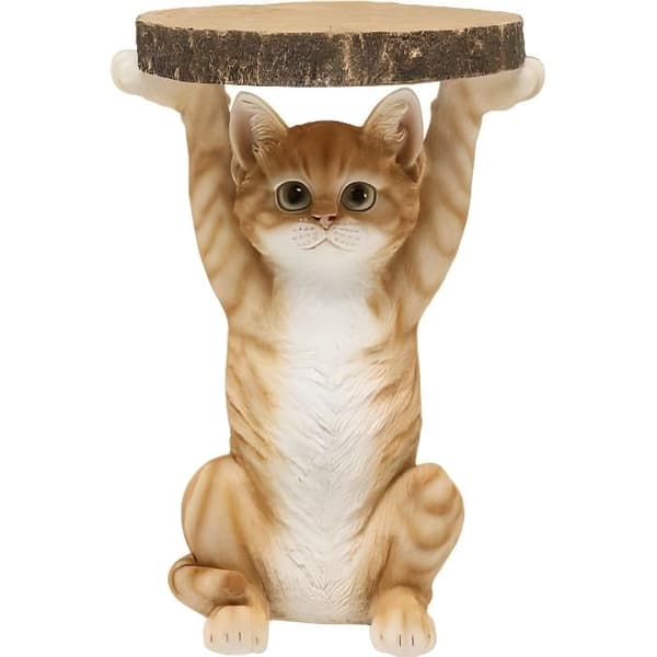 Sidobord - KARE Design - Röd katt - 52 cm - Polyresin - Modern