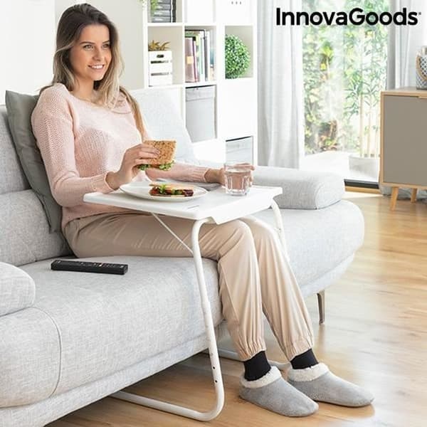 Sidobord - InnovaGoods - Foldy - Fällbar - Metall - Vit