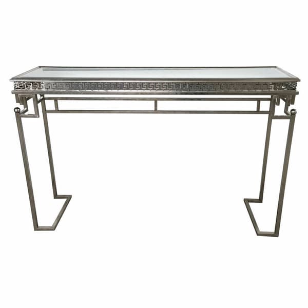 Mottagare DKD Home Decor Silvrig 117 x 31 x 75 cm