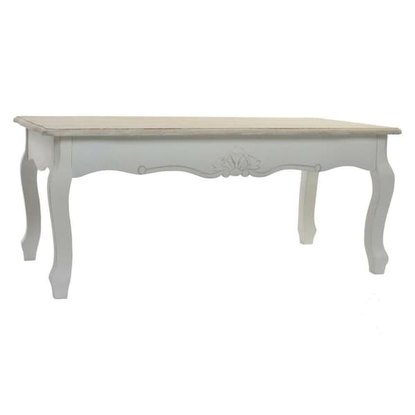 Sidobord DKD Home Decor Vit Trä (120 x 60 x 50 cm)