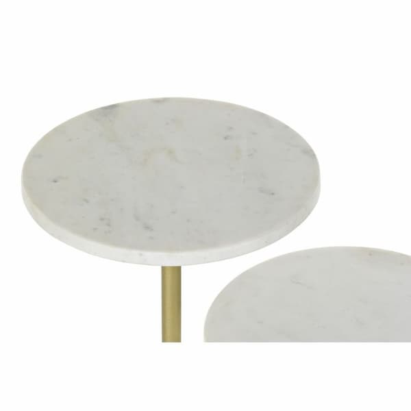 Sidobord DKD Home Decor Gyllene Metall Marmor 45 x 27 x 63 cm