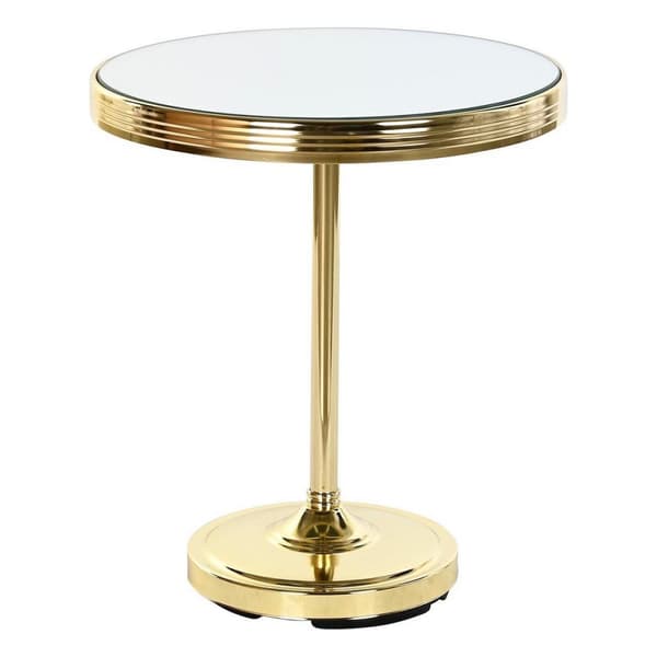 Sidobord DKD Home Decor Speglar Gyllene Mässing (42,5 x 42,5 x 49 cm)