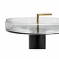 Miniatyrbild 2 av 3: Sidobord DKD Home Decor Glas Svart Transparent Järn 41 x 41 x 57 cm