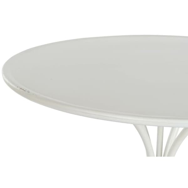Sidobord DKD Home Decor 81 x 81 x 81,5 cm Metall Vit