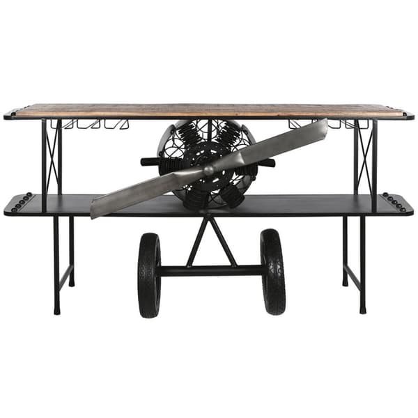 Mottagare Home ESPRIT Brun Svart 191 x 58 x 96 cm 191 x 58 x 91 cm