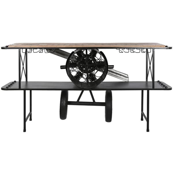 Mottagare Home ESPRIT Brun Svart 191 x 58 x 96 cm 191 x 58 x 91 cm