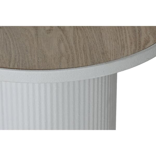 Sidobord Home ESPRIT Vit Metall Trä MDF 46 x 46 x 56 cm