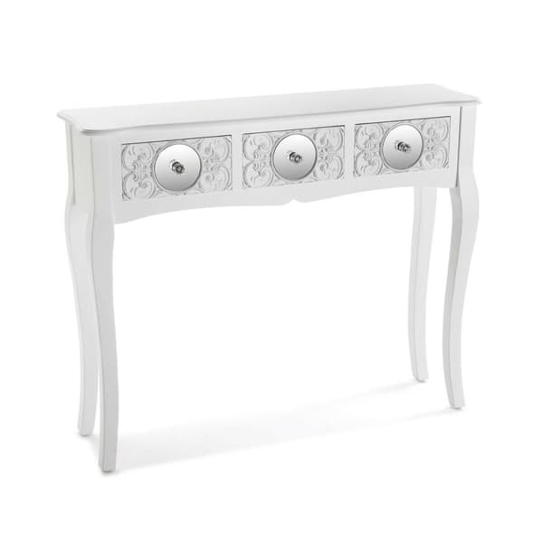 Hallmöbel med 3 lådor Versa Indra         Vit 25 x 80 x 95 cm