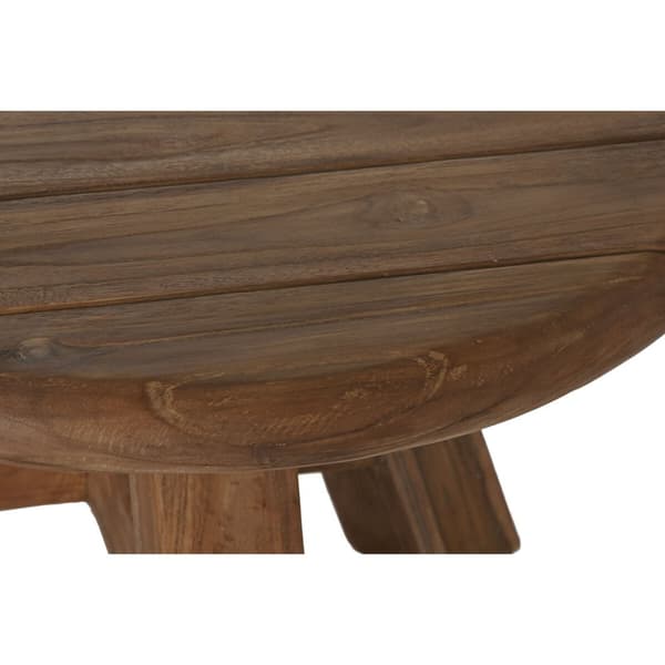 Sæt med 3 borde Home ESPRIT Teak 80 x 80 x 43 cm