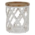 Miniatyrbillede 1 af 4: Sofabord DKD Home Decor 50 x 50 x 58 cm Gran Natur Hvid Træ MDF