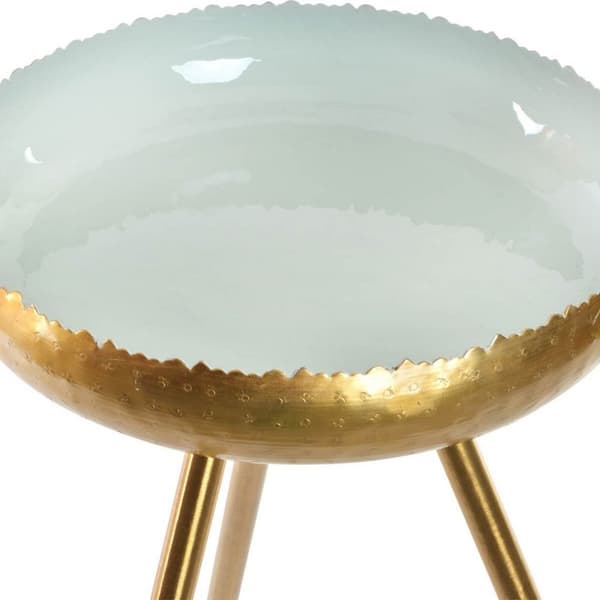 Sofabord DKD Home Decor Blå Metal Lakeret (43 x 43 x 61 cm)