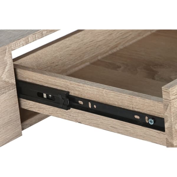 Konsol DKD Home Decor Gennemsigtig Lys brun Krystal Træ MDF 120 x 35 x 80 cm