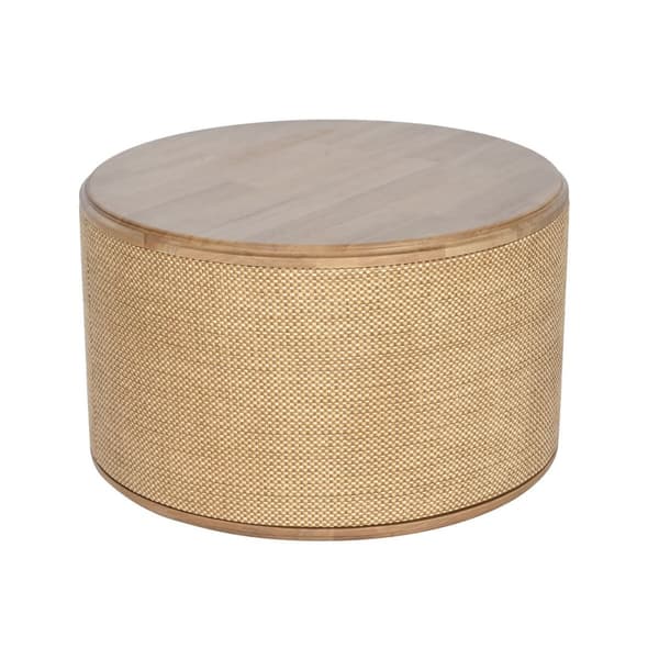 Lille serveringsbord Home ESPRIT Natur Tov Gran 70 x 70 x 42 cm