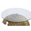 Miniatyrbillede 2 af 5: Lille serveringsbord Home ESPRIT Gylden Harpiks Krystal 60 x 60 x 62 cm