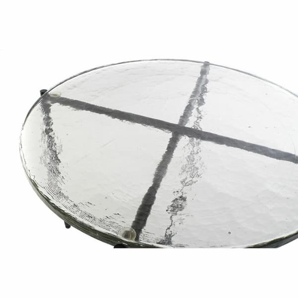 Sivupöytä DKD Home Decor Kristalli Musta Metalli Moderni (50 x 50 x 42 cm)