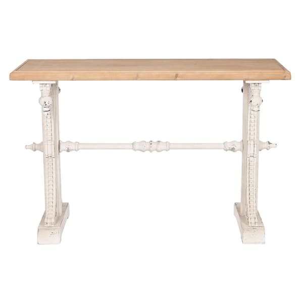 Hallbord Home ESPRIT Hvid 120 x 50 x 77 cm