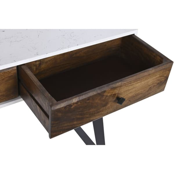 Hallipöytä DKD Home Decor Valkoinen 105 x 35 x 77 cm