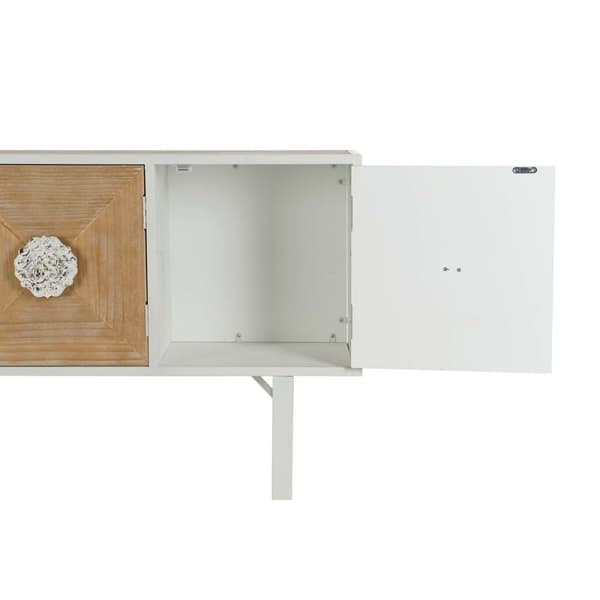 Hallipöytä DKD Home Decor Valkoinen 120 x 35 x 90 cm