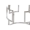 Pikkukuva 4 / 5: Set of 3 tables Home ESPRIT Ruskea Hopeinen Luonnollinen Teräs Mangopuu 49,5 x 49,5 x 62 cm