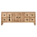 Pikkukuva 9 / 9: TV-kalusteet Home ESPRIT Musta Luonnollinen Kuusi Puu MDF 130 x 24 x 51 cm