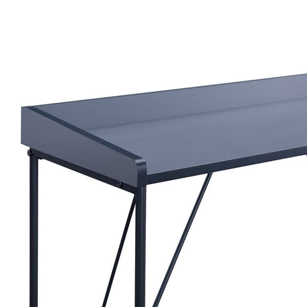 Svart strukturkonsol med grå topp - L100 cm