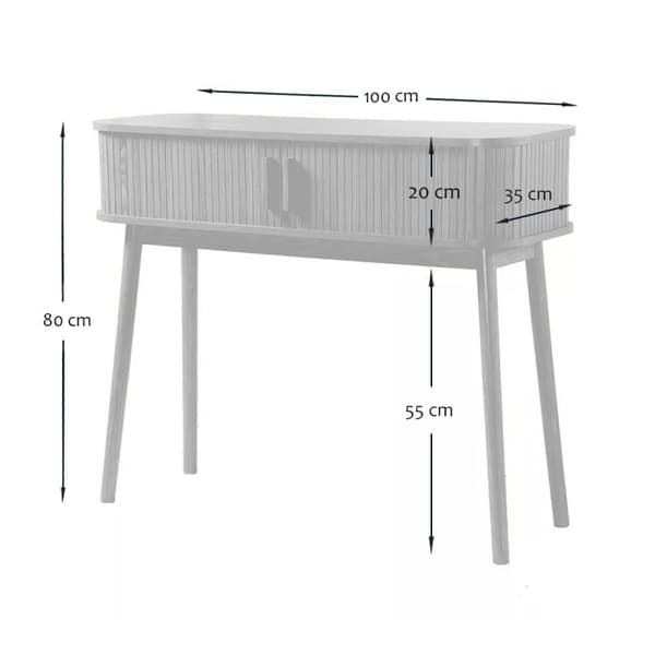 Konsol 2 skjutdörrar L100 cm - ERNEST
