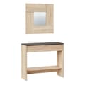 Miniatyrbild 4 av 8: Console d'entrée avec miroir Oxys - L92 cm