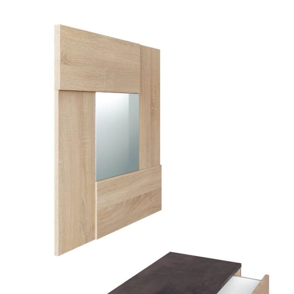 Console d'entrée avec miroir Oxys - L92 cm