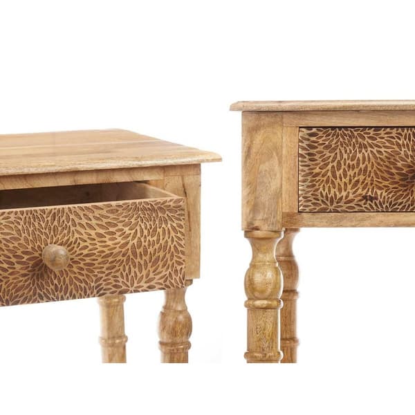 Entrebord med 2 skuffer Gift Decor 39 Brun 98 x 77 x 42 cm Ark