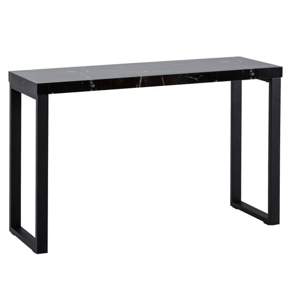 Rootz Chic konsolbord - Moderne skrivebord - Arbejdsbord - Robuste metalben - Elegant marmorlook - 120 cm x 40 cm x 76 cm