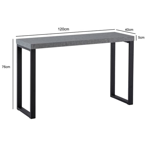 Rootz Chic konsolbord - moderne skrivebord - toiletbord - høj stabilitet - 120 cm x 40 cm x 76 cm