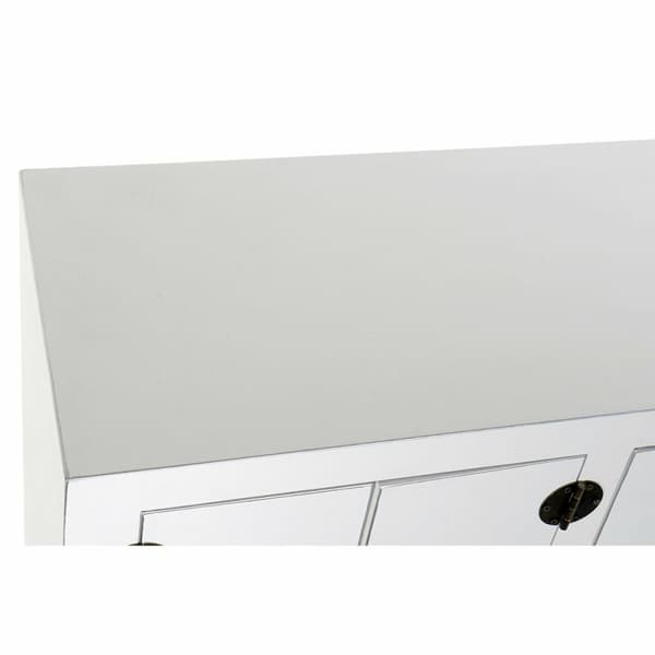 Hallbord DKD Home Decor Hvid Sølvfarvet 63 x 26 x 83 cm