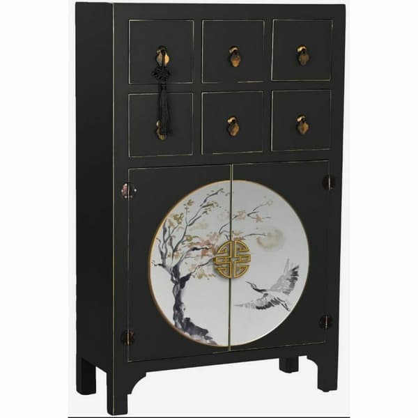 Sivupöytä DKD Home Decor 95 x 26 x 79 cm Kuusi Musta Kullattu Metalli Valkoinen Puu MDF