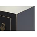 Miniatyrbild 4 av 5: Sidobord DKD Home Decor 95 x 26 x 79 cm Gran Svart Gyllene Metall Vit Trä MDF