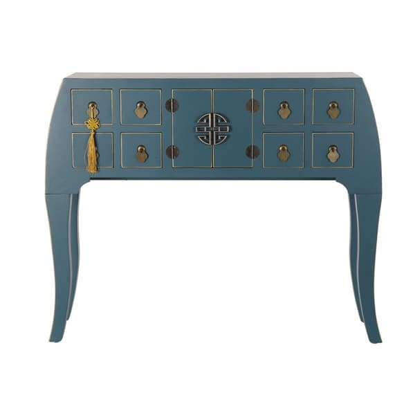 Hallbord DKD Home Decor Blå 98 x 26 x 80 cm