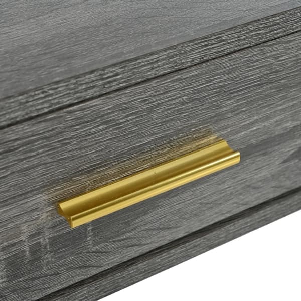 Rootz Light Luxury -konsolipöytä - Eteisen pöytä - Eteisen pöytä - Lisäsäilytystila - 120L x 38W x 76K cm - Tyylikäs MDF, Metallikehys, Kultaiset kahv