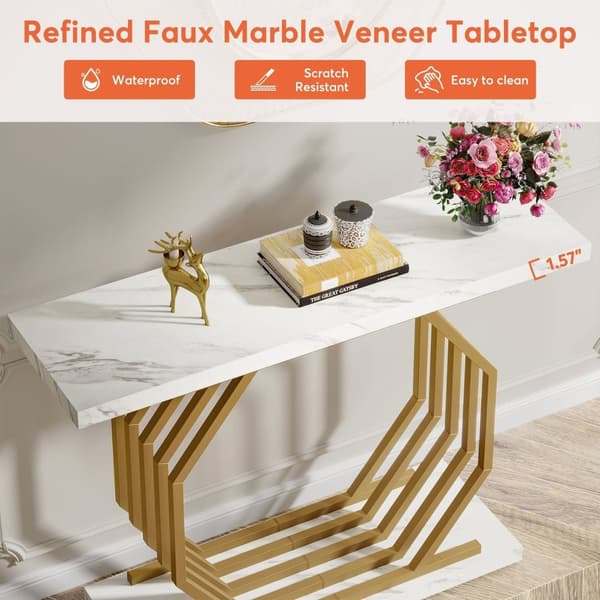 Rootz Chic Console Bord - Soffbord - Entrébord - Fläck- och reptålig - 100cm x 30cm x 82cm