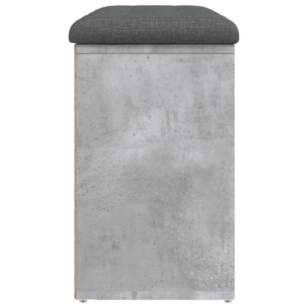 Skobänk betonggrå 82x32x50 cm konstruerat trä