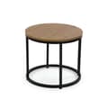 Miniatyrbillede 4 af 4: Sæt med 2 borde Versa Aurea Sort 48 x 48 x 42 cm 80 x 80 x 48 cm