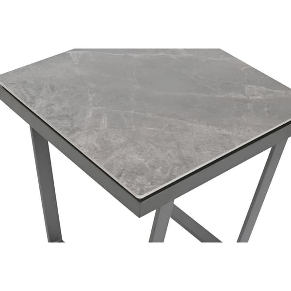 Sivupöytä Home ESPRIT Harmaa Metalli 51 x 51 x 53 cm