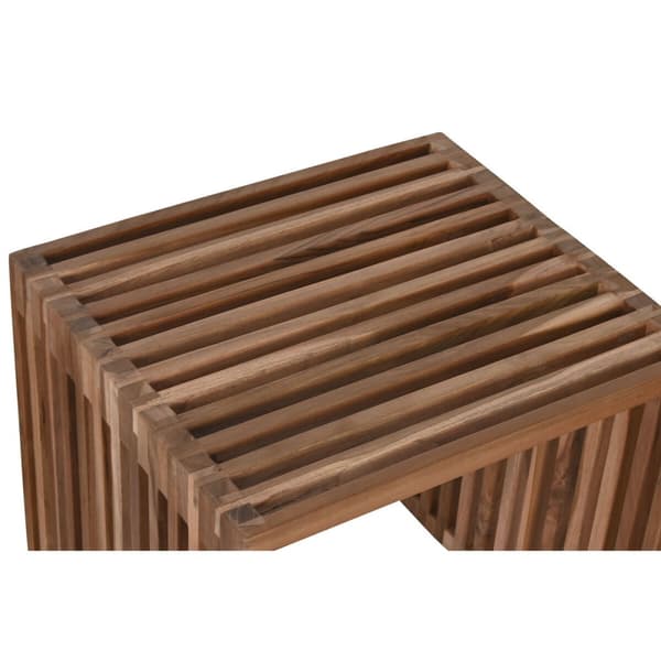 Sæt med 3 borde Home ESPRIT Natur Teak 40 x 40 x 40 cm