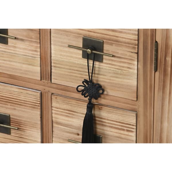 TV-kalusteet Home ESPRIT Musta Luonnollinen Kuusi Puu MDF 130 x 24 x 51 cm