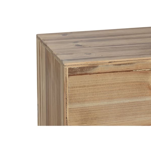 TV-kalusteet Home ESPRIT Musta Luonnollinen Kuusi Puu MDF 130 x 24 x 51 cm
