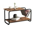 Miniatyrbillede 2 af 4: Moderne Loft-stil Sidebord med Dobbelt Hylder & Magasinholder til Unge Voksne